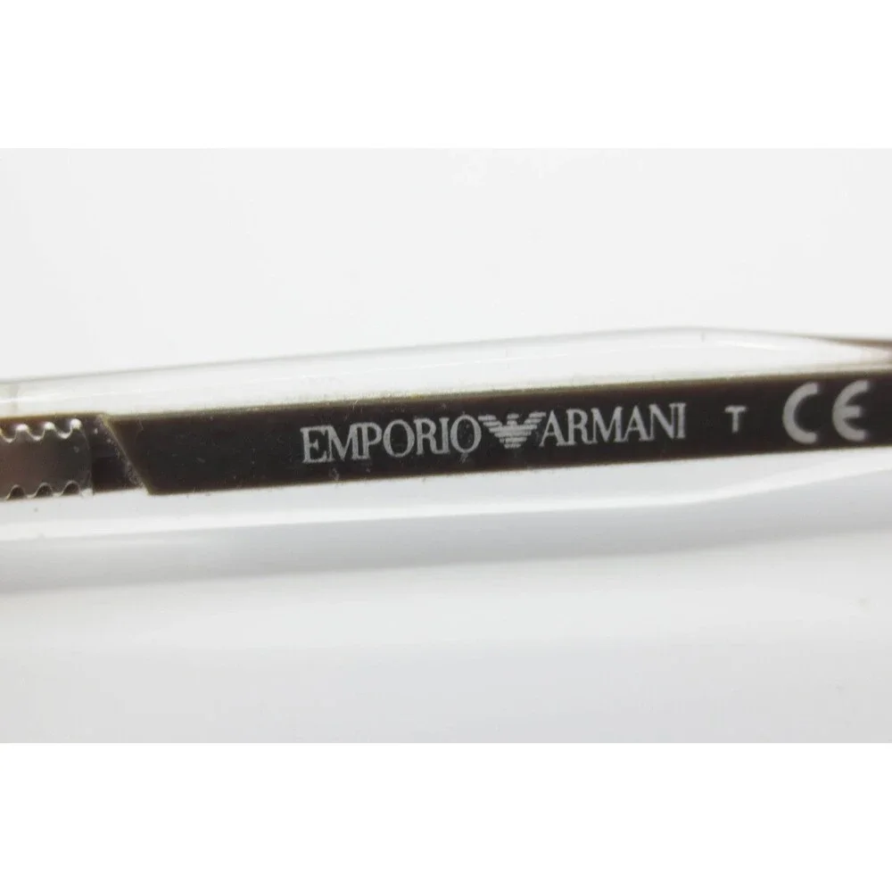 Emporio Armani EA 1012 3035 Gunmetal Grey Semi Rimless Eyeglasses 54mm